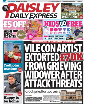 Cover of Paisley Daily Express