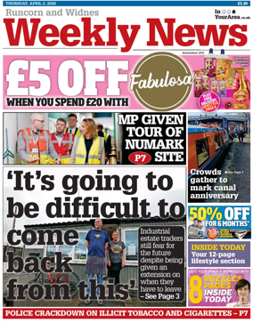 Cover of Runcorn & Widnes Weekly News