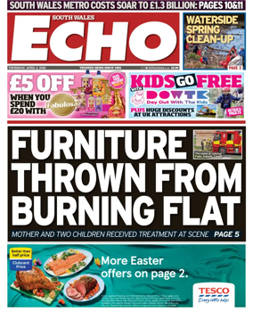 Cover of South Wales Echo