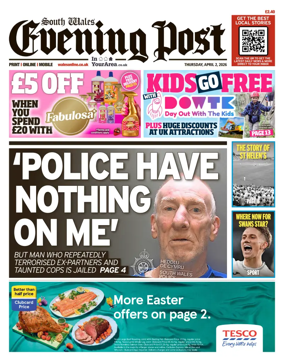 Cover of South Wales Evening Post