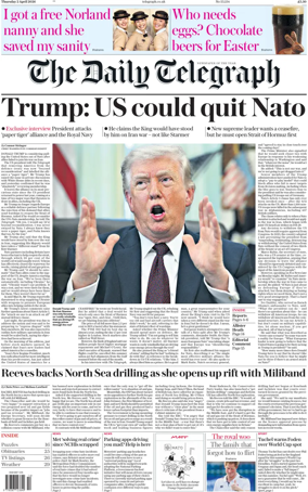 Cover of The Daily Telegraph