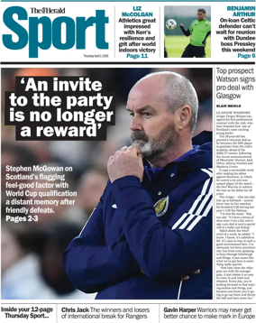 Cover of Herald Sport