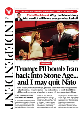 Cover of The Independent
