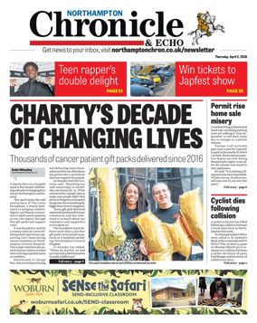Cover of The Northampton Chronicle and Echo