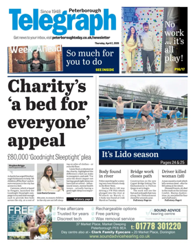 Cover of The Peterborough Evening Telegraph