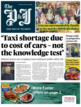 Cover of The Press and Journal (Aberdeen and Aberdeenshire)