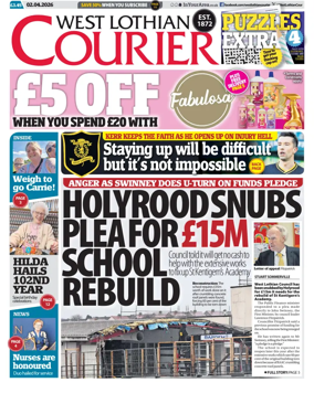 Cover of West Lothian Courier