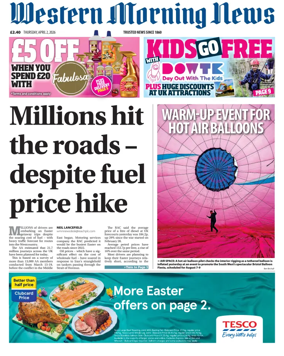 Cover of Western Morning News