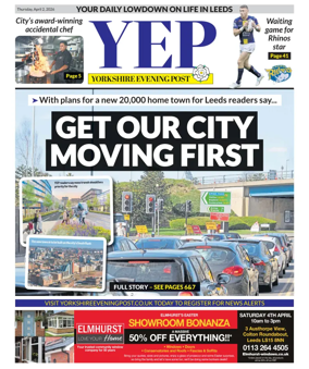 Cover of Yorkshire Evening Post