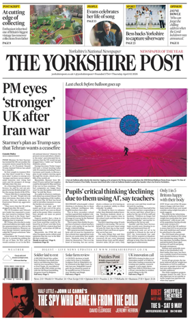 Cover of Yorkshire Post