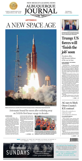 Cover of Albuquerque Journal