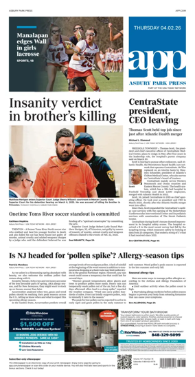 Cover of Asbury Park Press