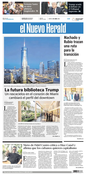 Cover of El Nuevo Herald