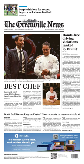 Cover of The Greenville News