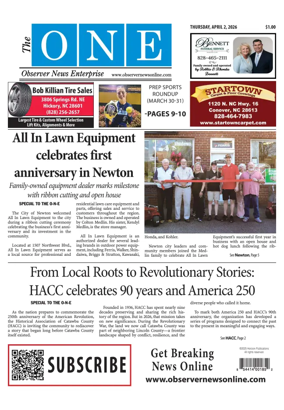 Cover of Observer News Enterprise