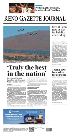 Cover of Reno Gazette Journal
