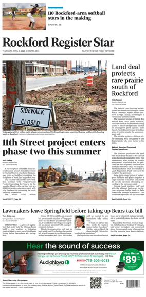 Cover of Rockford Register Star