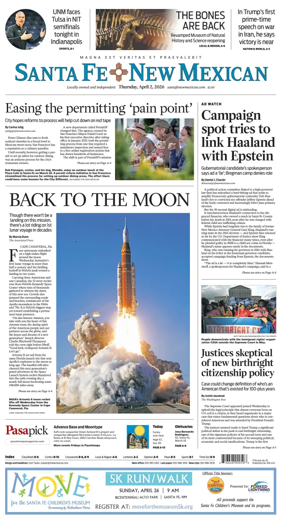 Cover of Santa Fe New Mexican