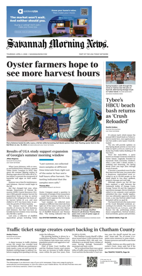 Cover of Savannah Morning News