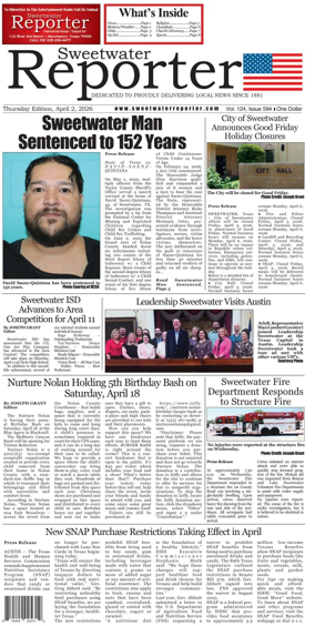 Cover of Sweetwater Reporter