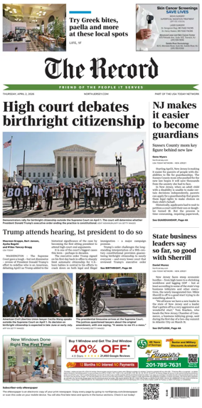 Cover of The Bergen Record