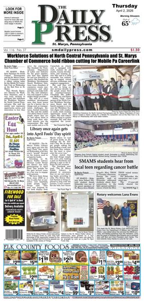 Cover of The Daily Press