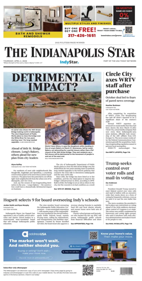 Cover of The Indianapolis Star