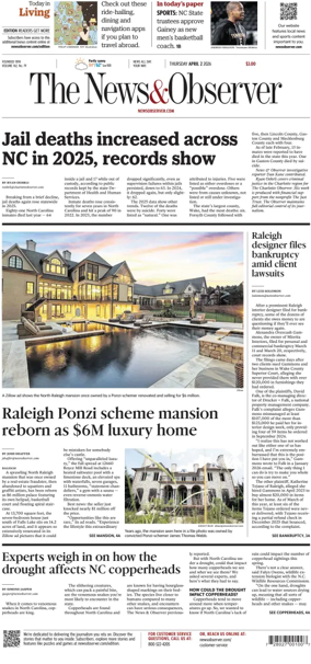 Cover of The News & Observer