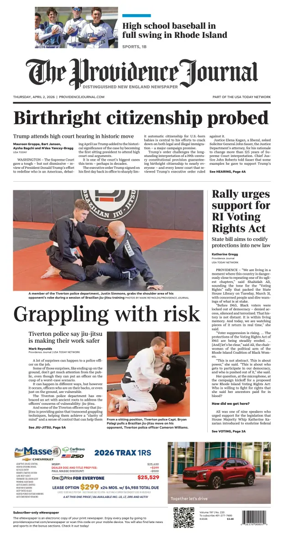 Cover of The Providence Journal