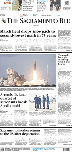 Cover of The Sacramento Bee