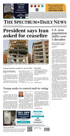 Cover of The Spectrum & Daily News