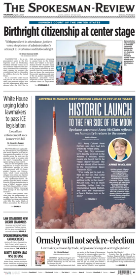 Cover of The Spokesman-Review (Spokane)