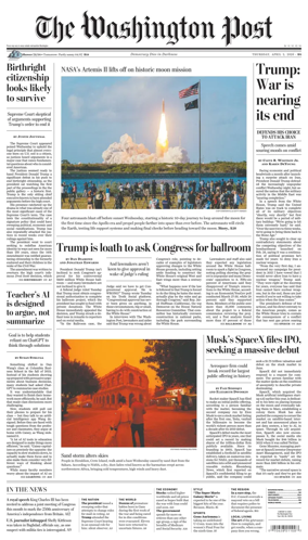 Cover of The Washington Post