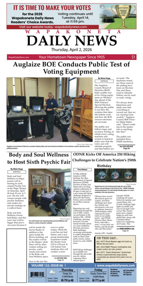 Cover of Wapakoneta Daily News