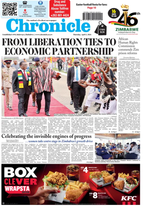 Cover of Chronicle (Zimbabwe)