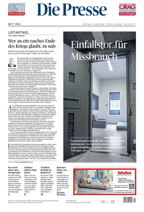 Cover of Die Presse