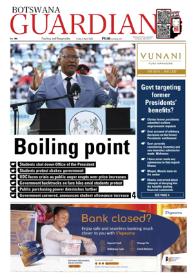 Cover of Botswana Guardian