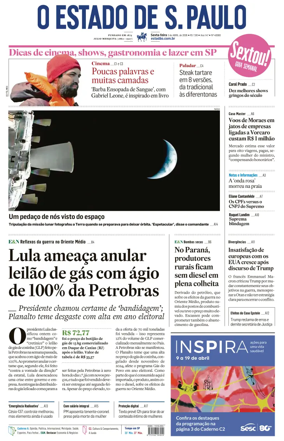 Cover of O Estado de S. Paulo