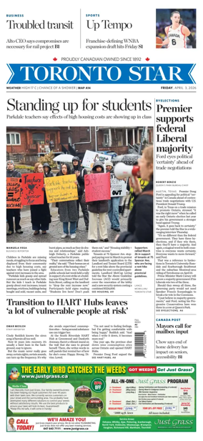 Cover of Toronto Star