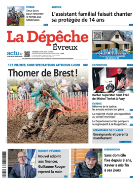Cover of La Depeche Evreux