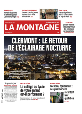 Cover of La Montagne (Clermont-Metropole)