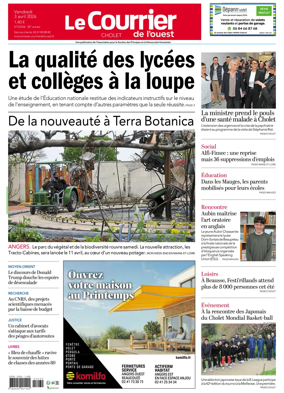 Cover of Le Courrier de l’Ouest (Cholet)