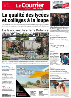 Cover of Le Courrier de l’Ouest (Saumur)
