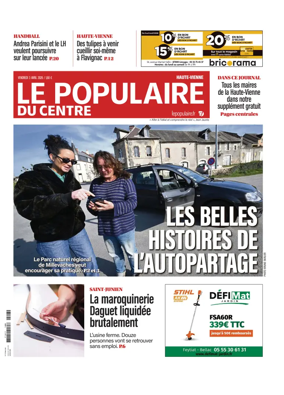 Cover of Le Populaire du Centre (Haute-Vienne)