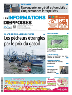 Cover of Les Informations Dieppoises