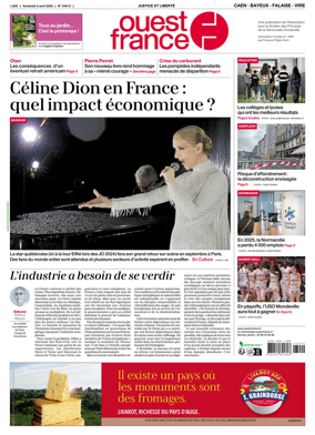 Cover of Ouest France (Caen - Bayeux - Falaise - Vire)