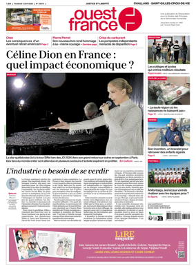 Cover of Ouest France (Challans / Saint-Gilles-Croix-de-Vie)