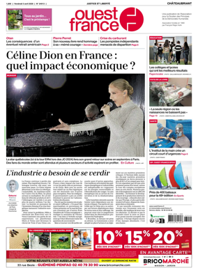 Cover of Ouest France (Chateaubriant)