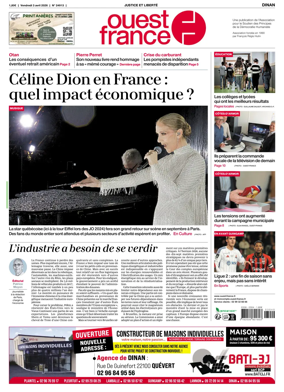 Cover of Ouest France (Dinan)
