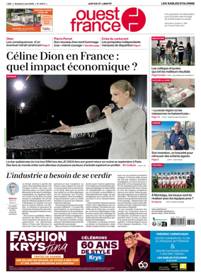 Cover of Ouest France (Les Sables-d'Olonne)